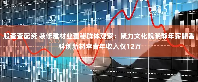股查查配资 装修建材业董秘群体观察：聚力文化魏晓静年薪翻番 科创新材李青年收入仅12万